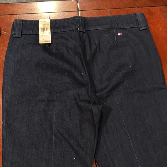 NWT Tommy Hilfiger Premium Denim Dark Blue Wash Boot Cut Jeans Size 14 Oct 2003 - Picture 9 of 16